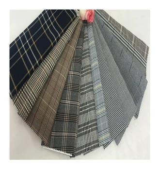 Best selling check fabric tr suiting fabric used suits for men 80% polyester 20% viscose