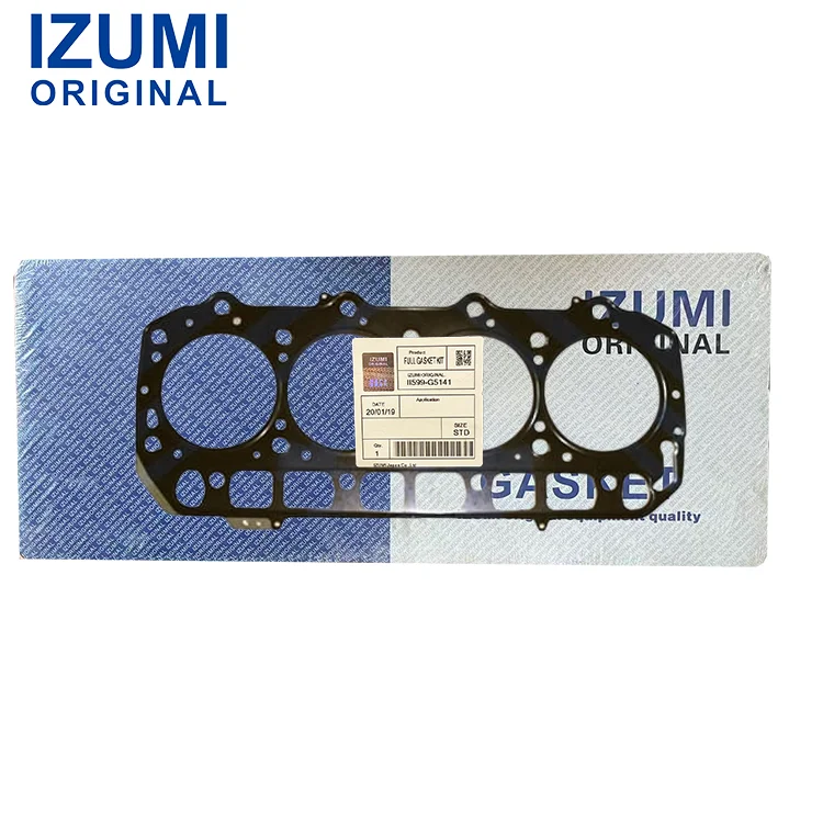 Kit Gasket Kepala IZUMI ORIGINAL 4TNV94L 129906-01350, Suku Cadang Mesin Diesel untuk Yanmar