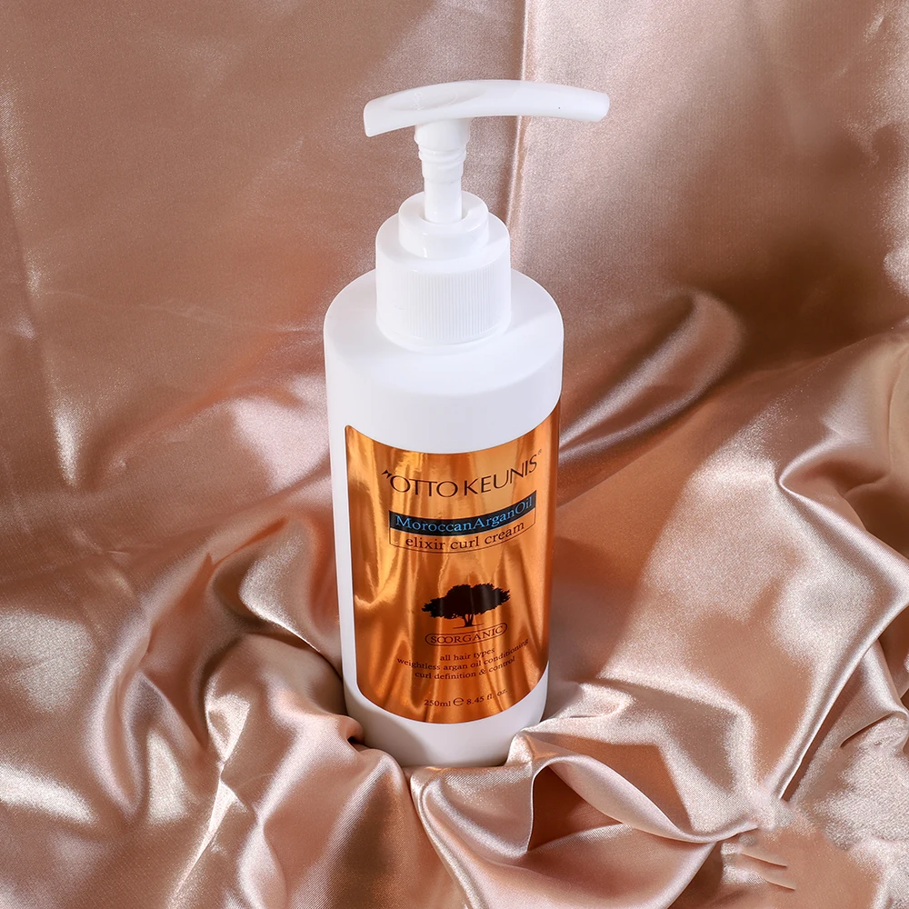 Private Label Argan Oil African Soft Hair Care Elixir Wigs Curly Frizz Control Curl Cream for Wig