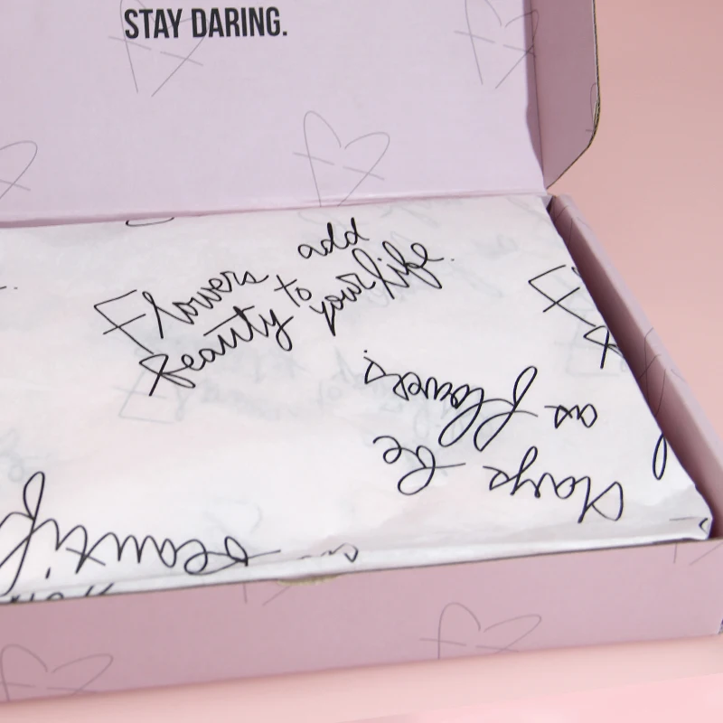 Обычная упаковка почтовых ящиков (бумажная карта + упаковочная бумага + небольшая наклейка), Упаковочная бумажная коробка для отправки логотипа на заказ