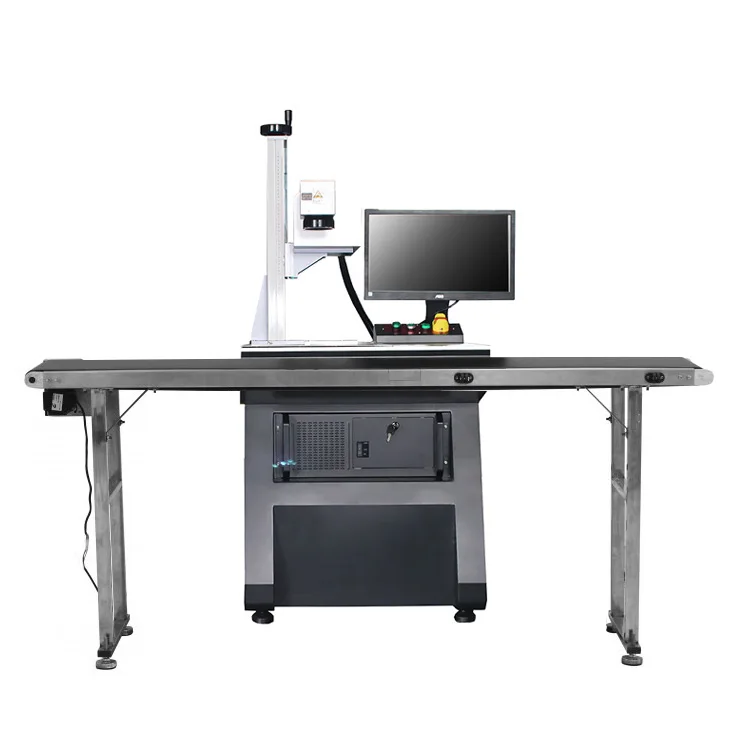 UV Laser Printing Batch Coding Marking Conveyor Machine for Plastic Water Bottle