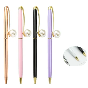 Manufacturer's Fresh Style New Pearl Metal Ballpoint Pen In-Stock for Wholesale for Advertising with Logo Printing
