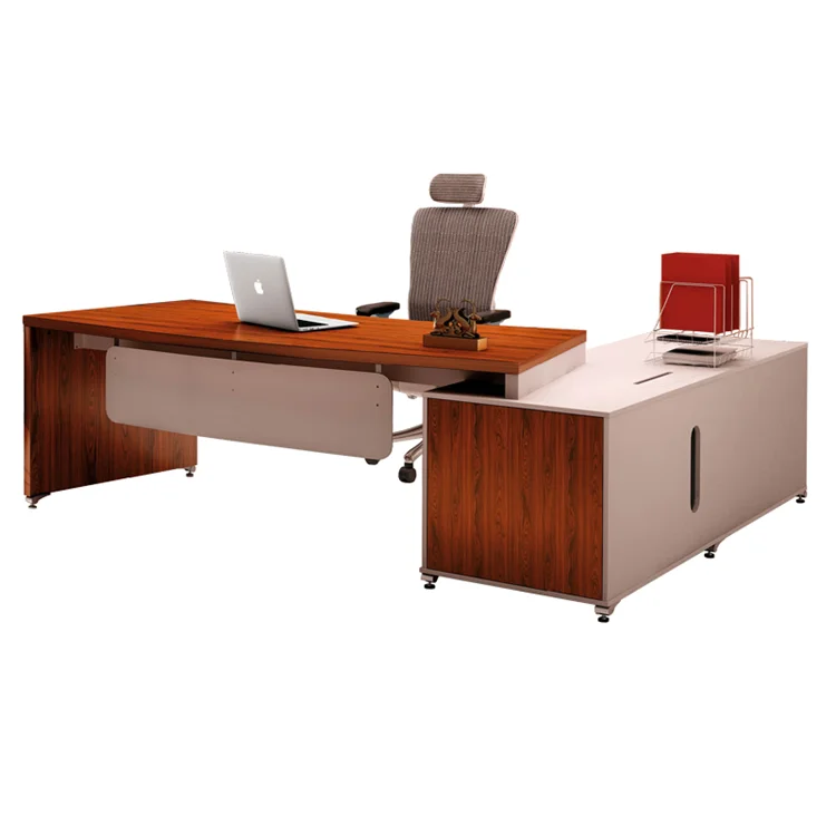 Bàn tổ chức bàn văn phòng nửa vòng Bàn làm việc sếp văn phòng MDF bàn quản lý
