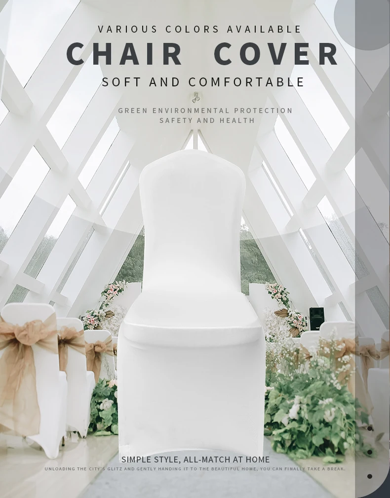 Housse de Chaise Extensible x50 Blanc