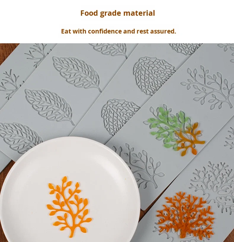 Coral Tree 3D Leaf Silicone Mold for Chocolate & Candy Crafting Cake & Cupcake Decoration with Polymer Clay Cake Tools manufacture
