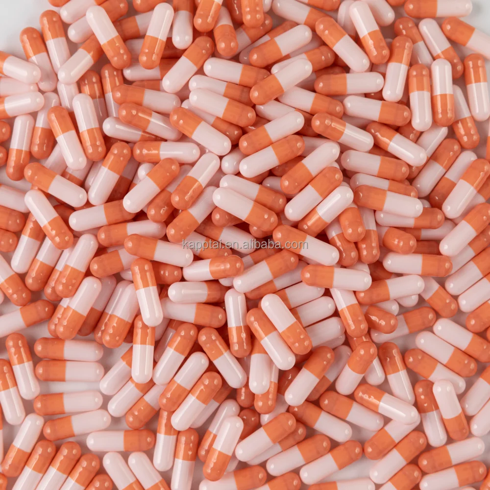 Halal Separated Empty Gelatin Capsule Vegetable Hard Capsule Size 000 00 0 0E 1 2 3 4 5 Vegan HPMC Capsule
