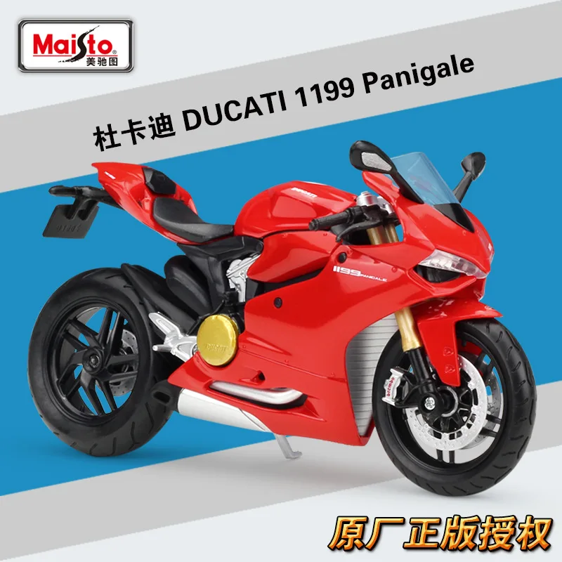 
Масштаб 1:12, игрушка DUCAT 1199 Panigale, коллекция гоночных мотоциклов, велосипедов, литых под давлением 