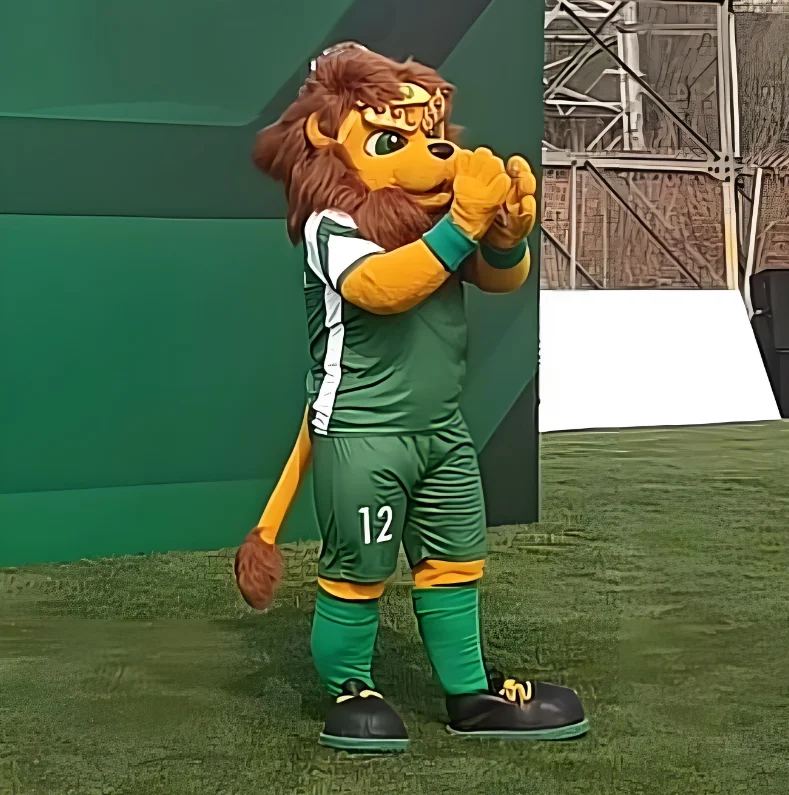 Kinqee Custom Walking Lion Mascot Costume Inflatable Advertising Doll Suit for Adult Promotional Events