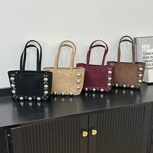 2026 New Vintage Underarm Purse for Women PU Leather Large Capacity Multi-way Shoulder Crossbody Bag Retro Chic Tote Bag