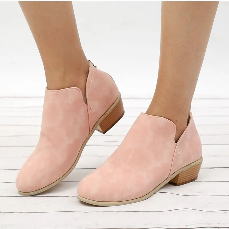 casual women's dress ankle boots low heel Amazon.com | MEMON Womens Black Chelsea Boots,Suede Booties Low Heel,Casual Elastic Ankle Boots,Slip On Dress Boot For Women(ME25015-BLK1-5)