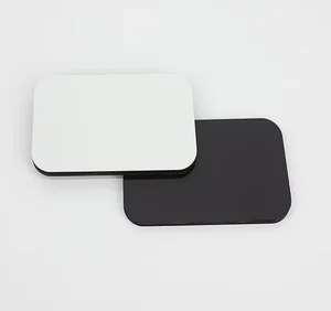 Wholesale Art BLANK WHITE PAPER Magnetic Sticker Fridge Magnets Custom Logo Country Design Home Use Business Card Size 55x90mm