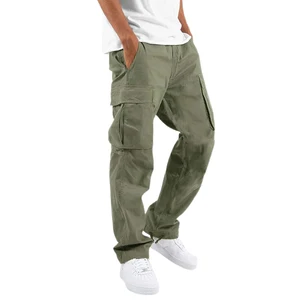 Cargo Pants Pockets Pants for Men Casual Men Clothing Summer Fashion Full Length Men Cargo Trousers