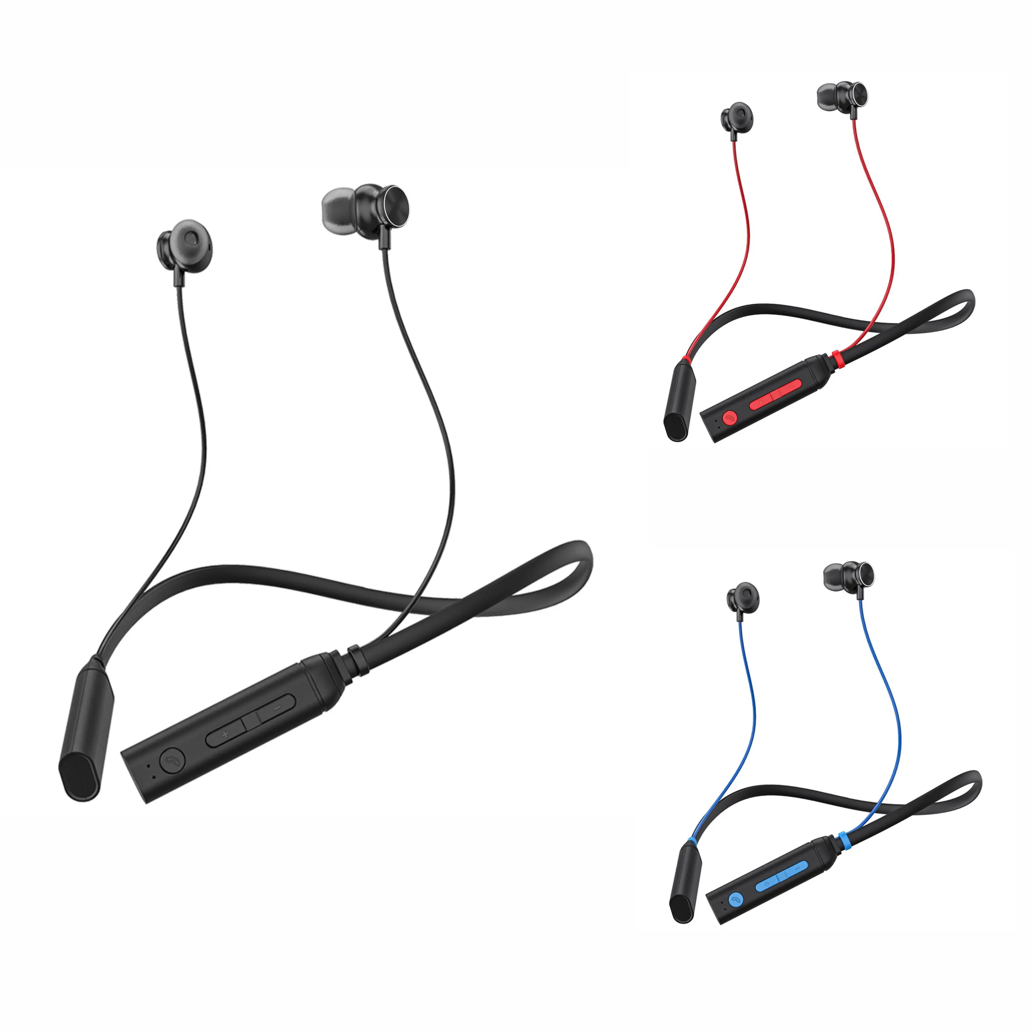 High Quality Wireless Headset bluetooth Neckband Earphone with Vibration  Reminder