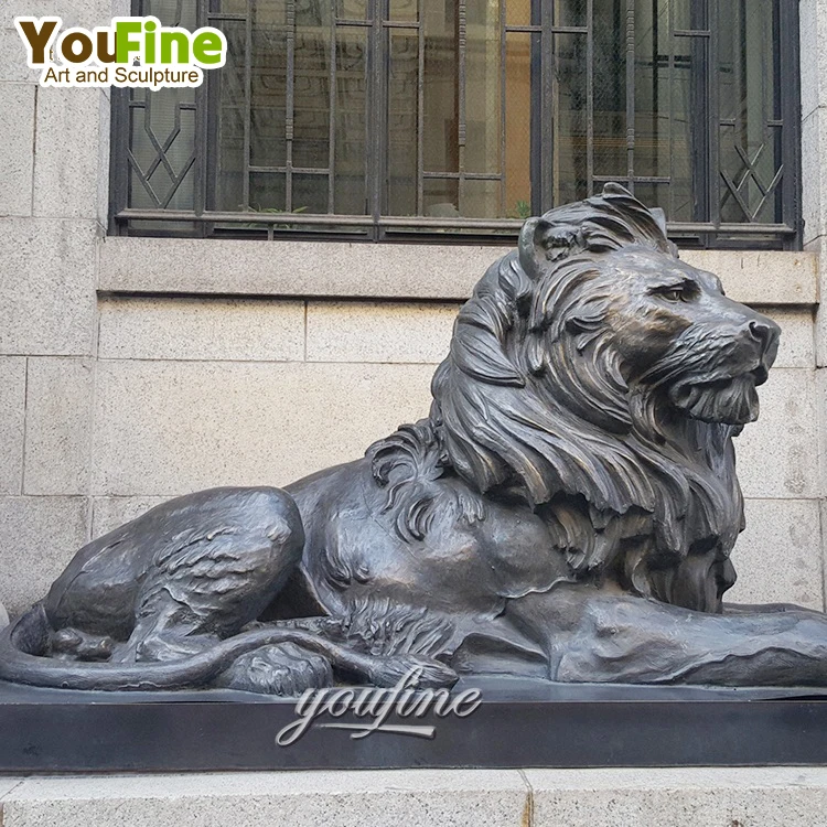 【コールド キャスト ブロンズ】 ライオン像　重さ1.5㌔ 工場直販の等身大ブロンズライオン動物像 - 中国 ブロンズ像動物
