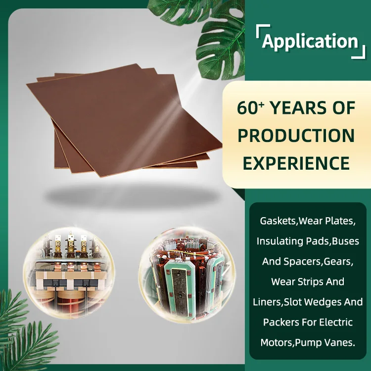 Electrical Insulating Material Brown ZTELEC 3027/PFCC305 Phenolic Cotton Fabric Bakelite Sheet