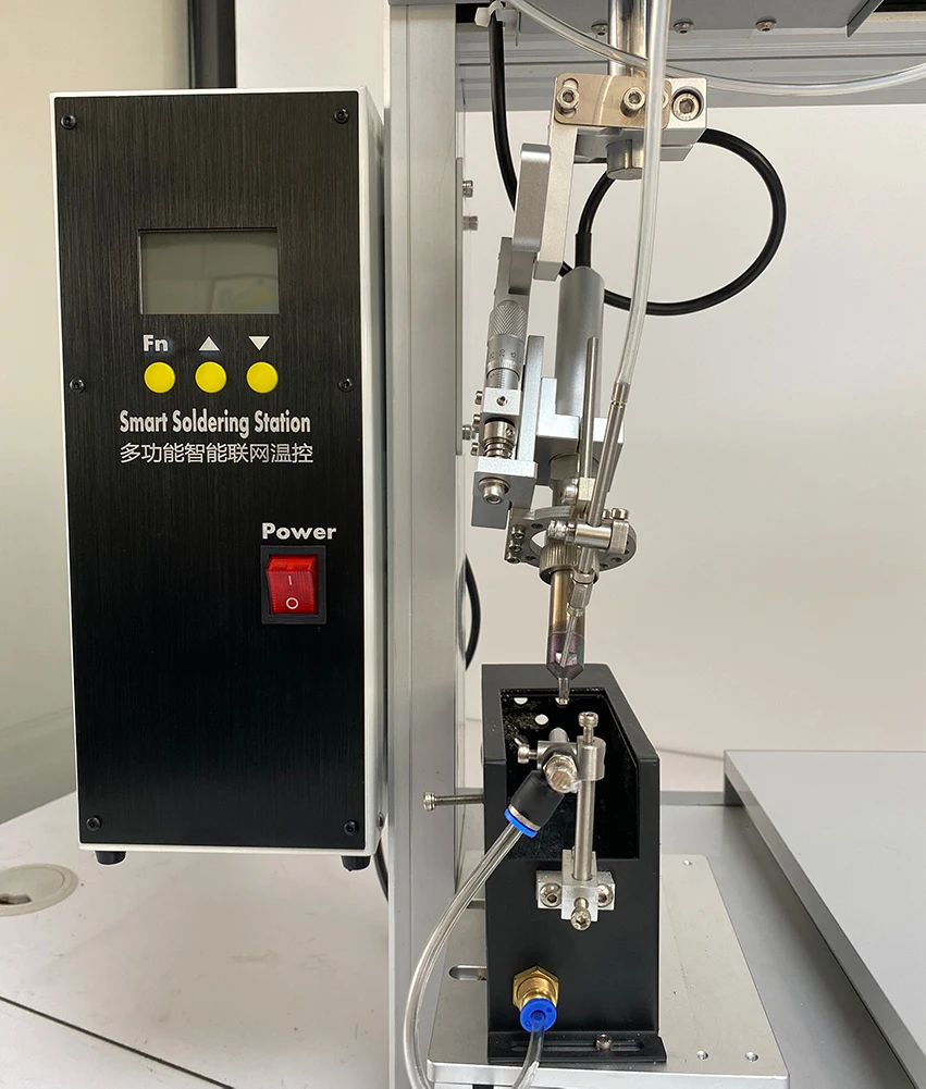 360 Degree Rotation Head 4 Axis Desktop Strip Automatic Platform Rotary Soldering Machine Soldering Robot