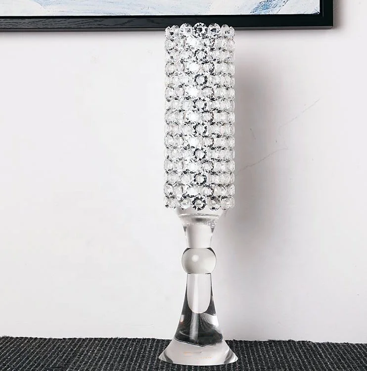 product cheap wholesale transparent home desktop decorations luxurious and elegant crystal glass vases-5
