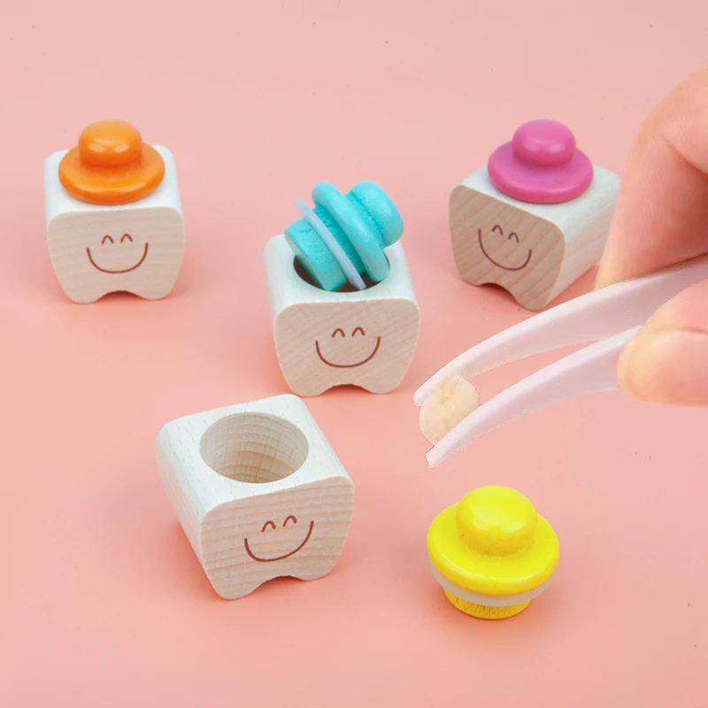 Деревянная коробка для детских зубов милый детский органайзер хранения памяти детского хранилища контейнер и сбора подарки Детские сувениры