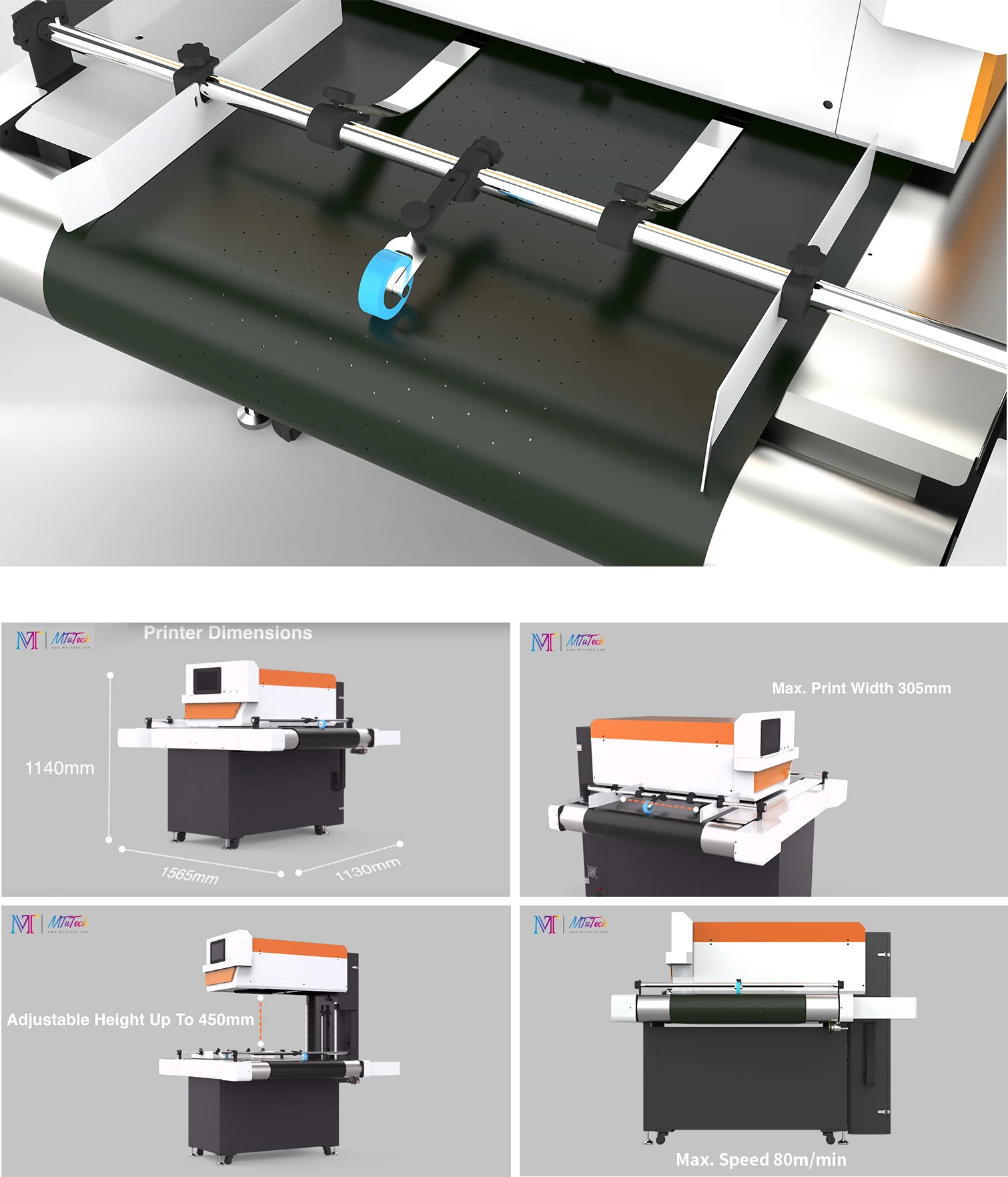 MT high quality single pass and single pass printer for sale packaging printing machine kraft paper corrugated paper