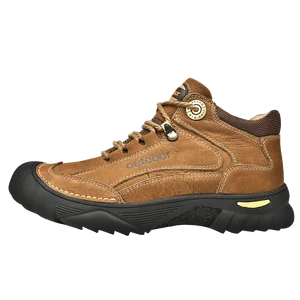 Wholesale Sand Color Comfortable Hiking Training Men Desert Outdoor Ankle Shoes  Boots Sneakers Black