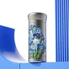 450 iris bleu titane, intérieur et extérieur.
