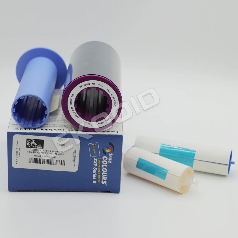 Zebra ZXP Series 8 Printer YMCKK Dual Side Printing Ribbon