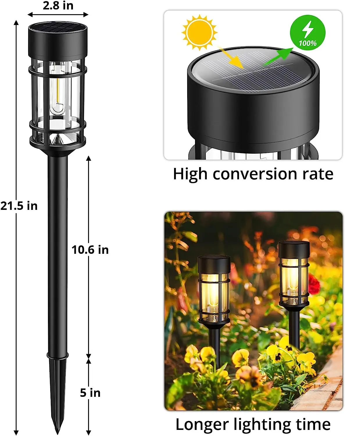 VICASKY Solar Frog Garden Light – Resin Statue With Hat, Solar Powered Outdoor Decor For Pathway, Lawn, Yard – 4.7 X 4.1 X 6.3 Inch