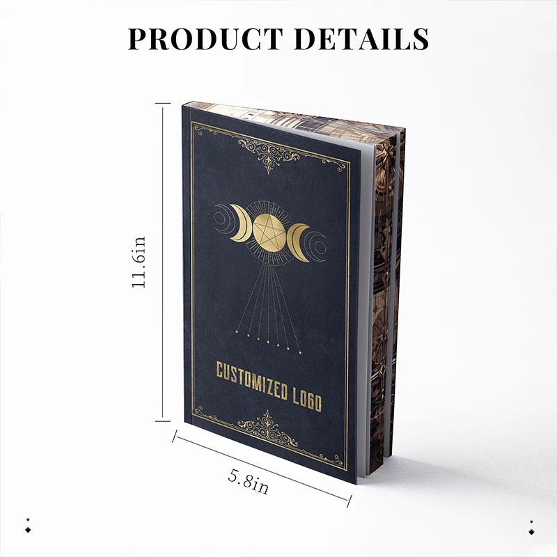 Customizable Hardcover Novel Printed in Gold Foil with Sprayed Colorful Edges New Design Offset Paper New Customer Book details