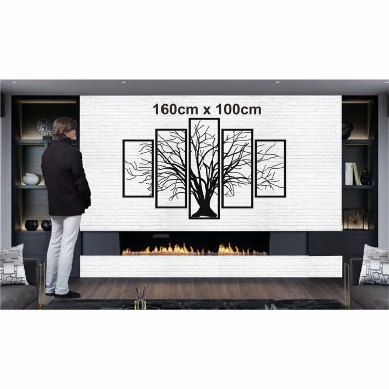 Tree of Life Norse Decor WJD53 Tableau Mural Salon Metal Art Wall Decor