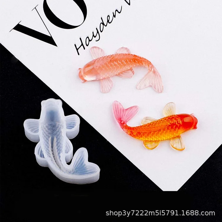 Koi Fish Silicone Resin Mold for