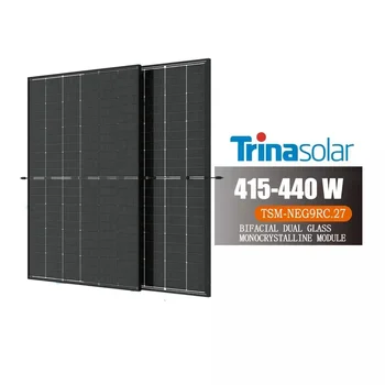 Trina Solar Vertex S+ 440W TSM NEG9RC.27 Bifacial dual glass solar module black 430W 435W 440W In Stock
