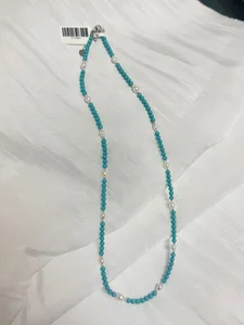 Gold Leaf Jewelry, High-quality Natural Pearl Necklace, Fine Floral Buckle, Round Pearl Necklace Chain, Women's Gift