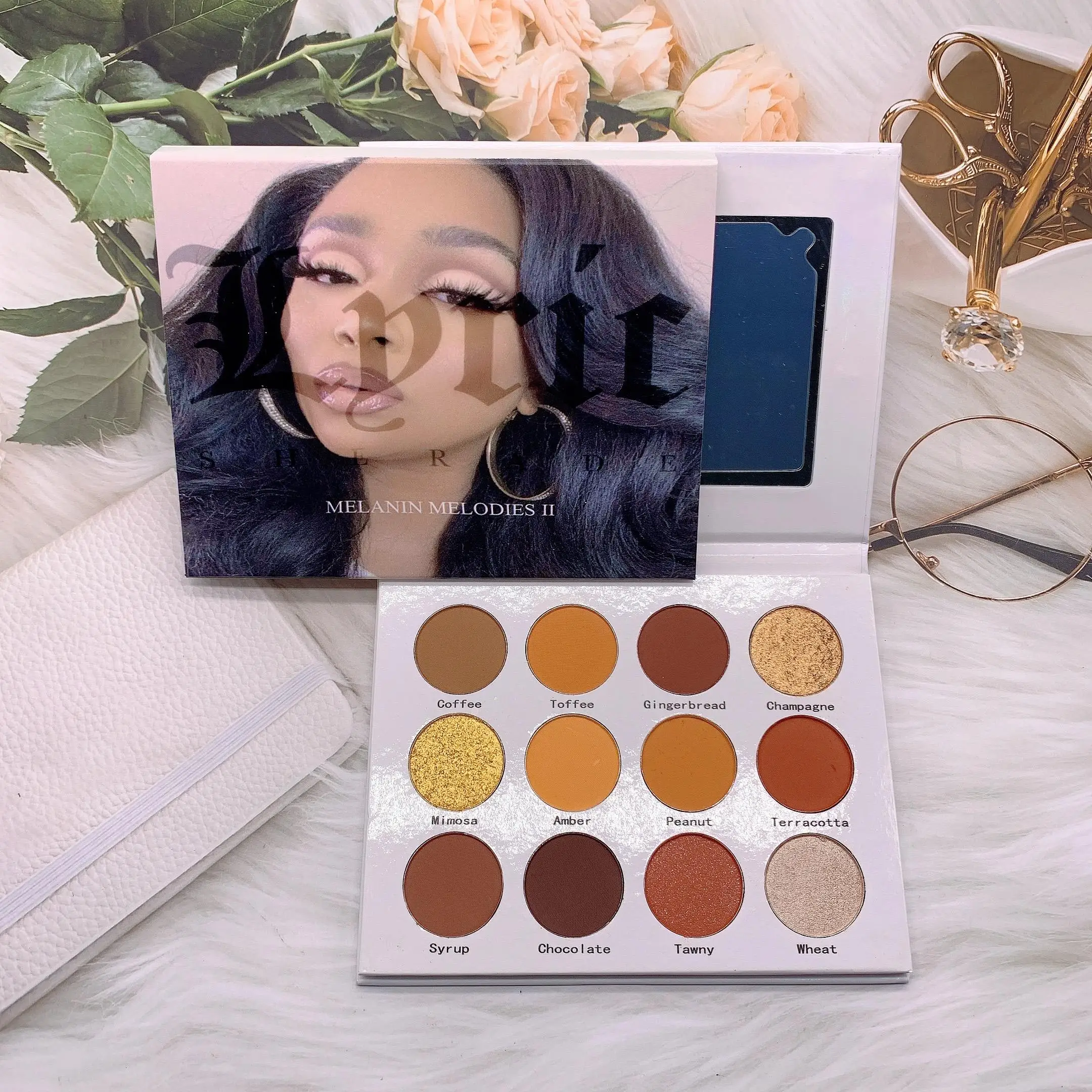 Китайский поставщик палитра теней для век без логотипа металлические блестки высокий пигмент пустые тени палитры пустых