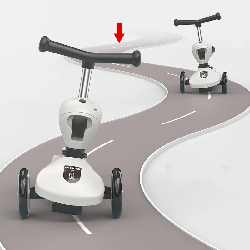 Многофункциональные 3 в 1 Детские скутеры для тренировки баланса, детский скутер