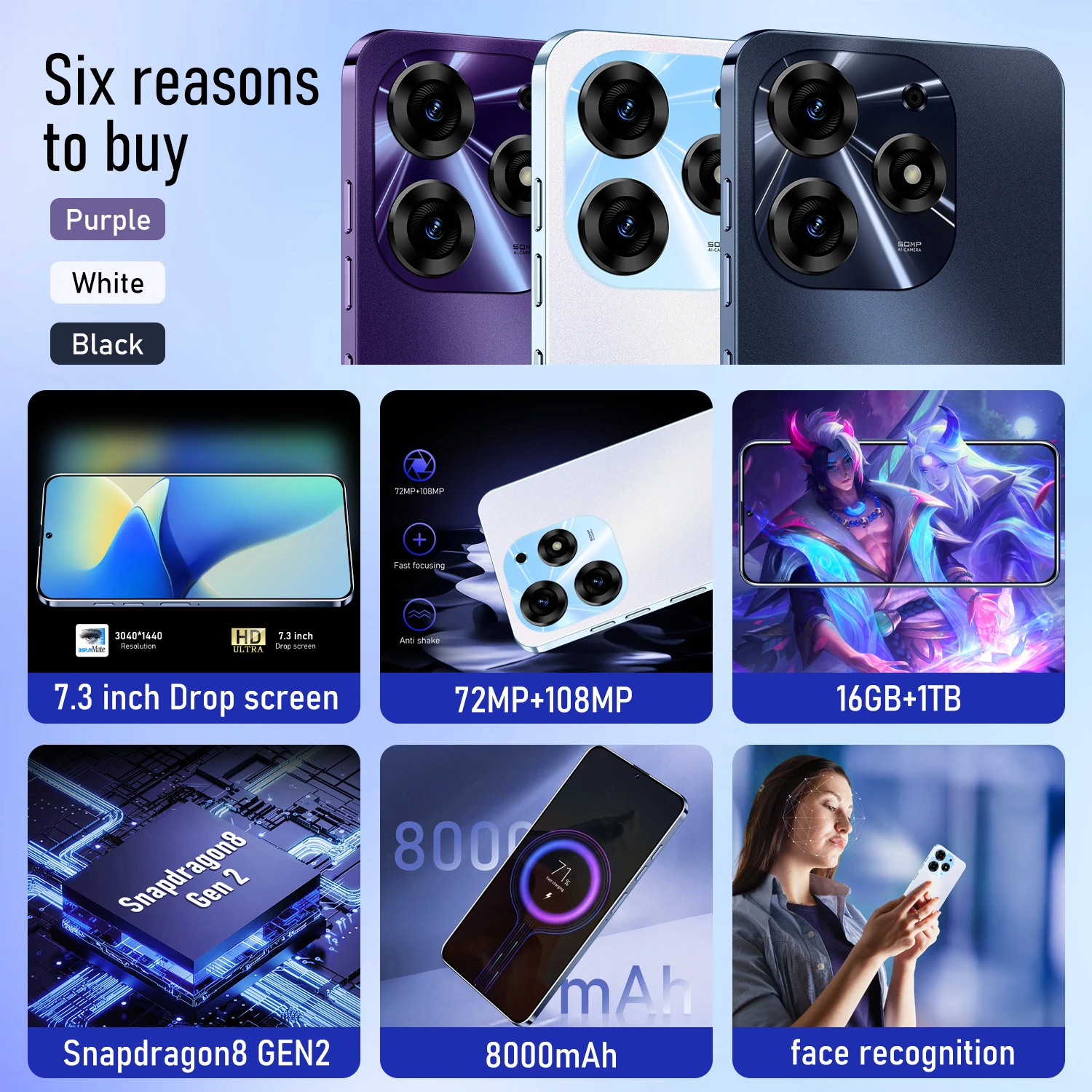 5G 4g Tecno Spark 10 Pro Game Quick Charge Cellphone Mobile Phone