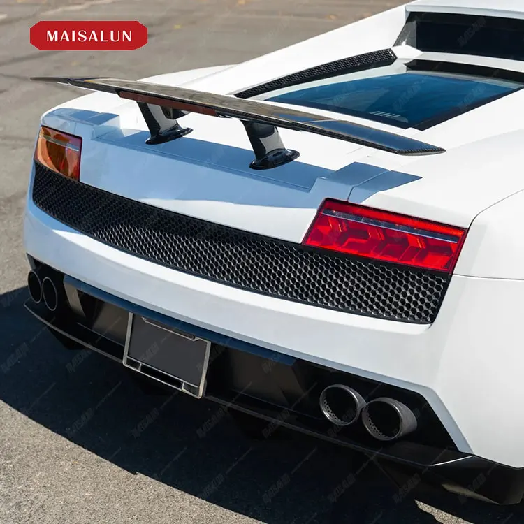 New Carbon Fiber Body Kit for Lamborghini Gallardo LP550 560 570 D Style Front Bumper Side Skirts Spoiler Diffuser Upgrade