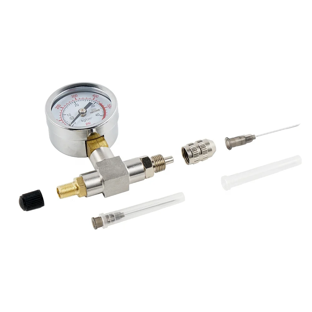 Nicecnc 600psi Shock Nitrogen Pressure Gauge Needle Fill Tool Universal