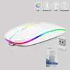 บลูทูธ 2.4G แบบสองโหมดพร้อมไฟส่องสว่าง สีขาว