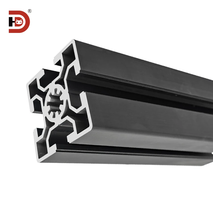 product 5050 black industrial extruded aluminum profile automation equipment for machining 5050 aluminum alloy profiles-5