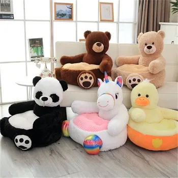 Hot sale cute teddy bear panda unicorn duck plush toy child sofa plush chair sofa soft pillow child seat gift