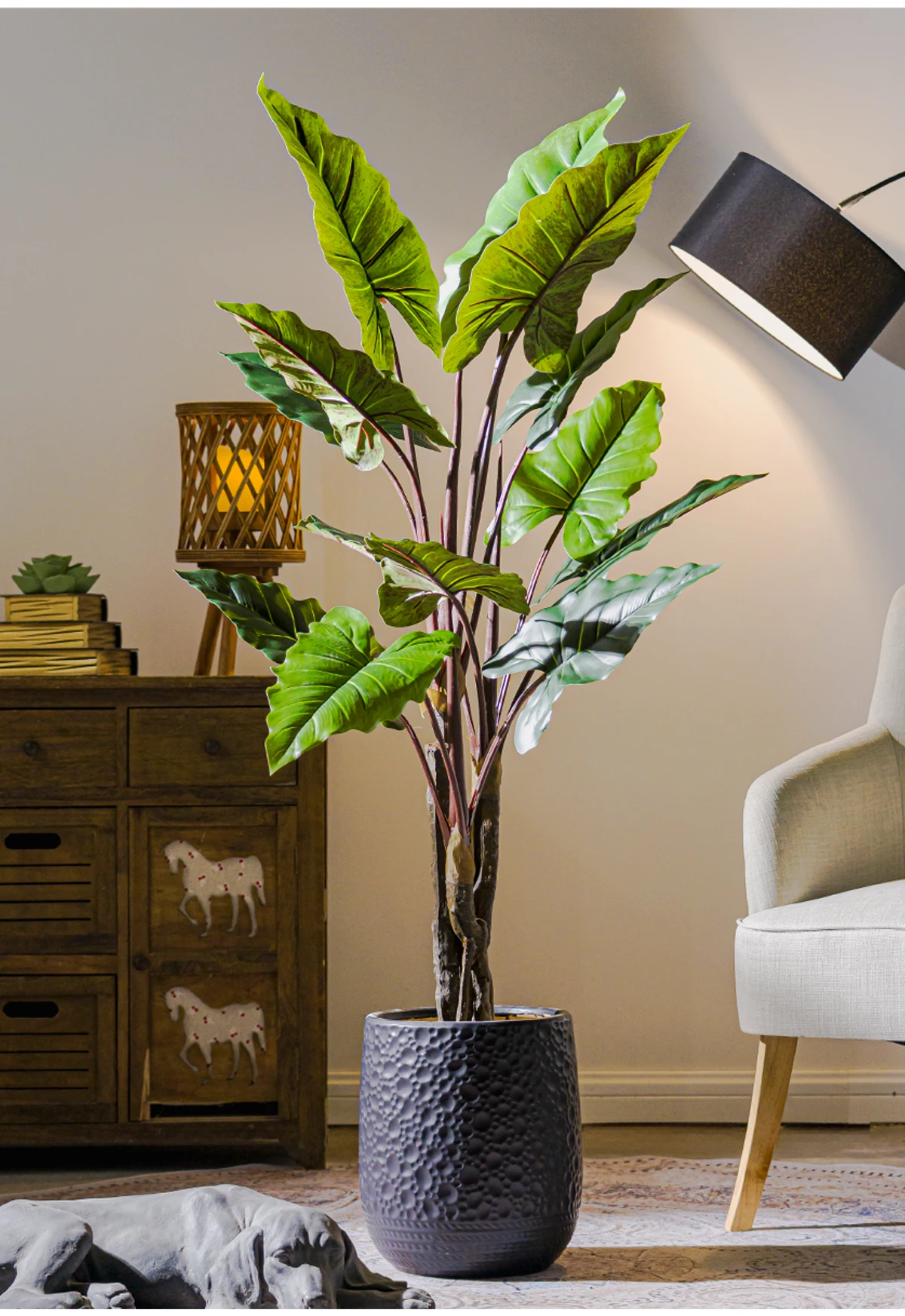 High Quality Home Office Hotel Decor Simulation Greenery Plastic Artificial Tree Artificial Plants Greenery  Factory Hot Sale manufacture