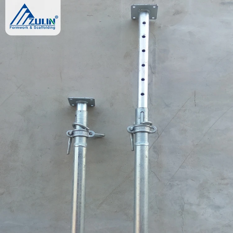 ZULIN Telescopic Steel Prop Adjustable Push Pull Scaffolding With SGS Certificate