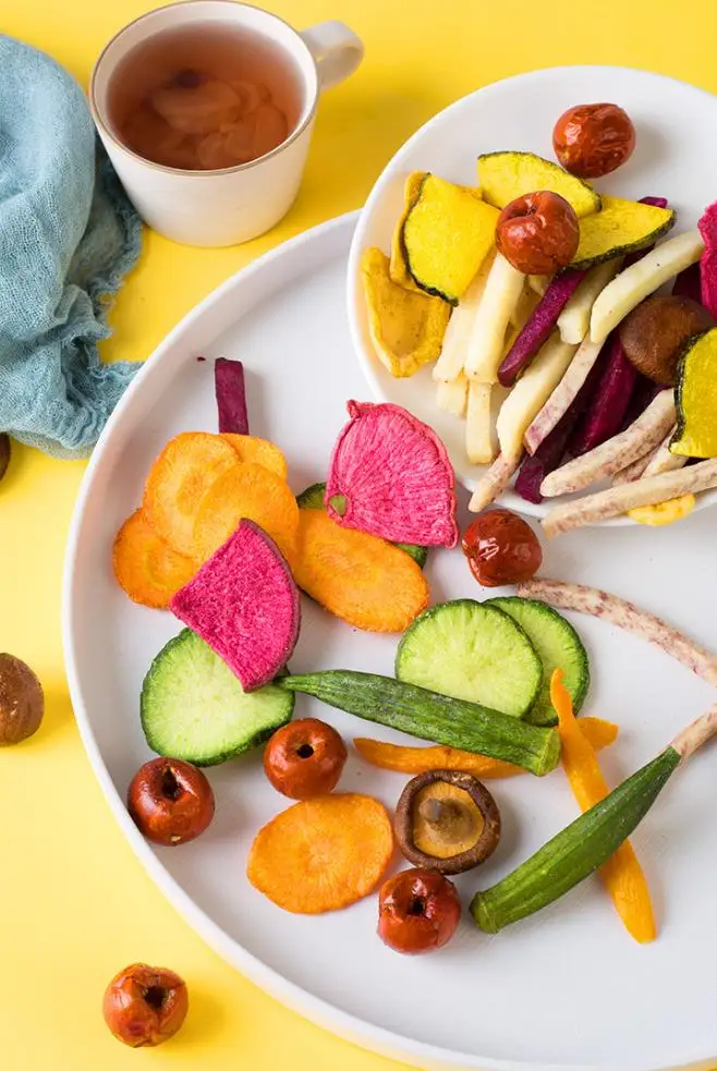 Mixed Vegetable Fruit Crisps Vf Dehydrated Fruits Vegetables Chips 1.5