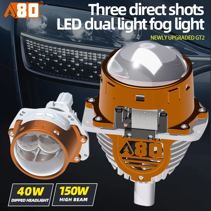 GT380ライト A80-GT3 Car High Brightness LED Dual Lens Headlight 3-inch