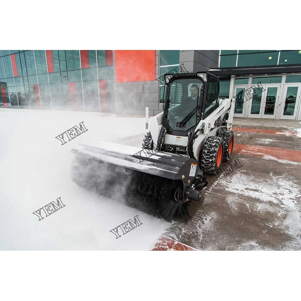 Part No. 7409252 Black Sweeper Wavy Brush 8 1/8 X 26 Fit for Bobcat 4