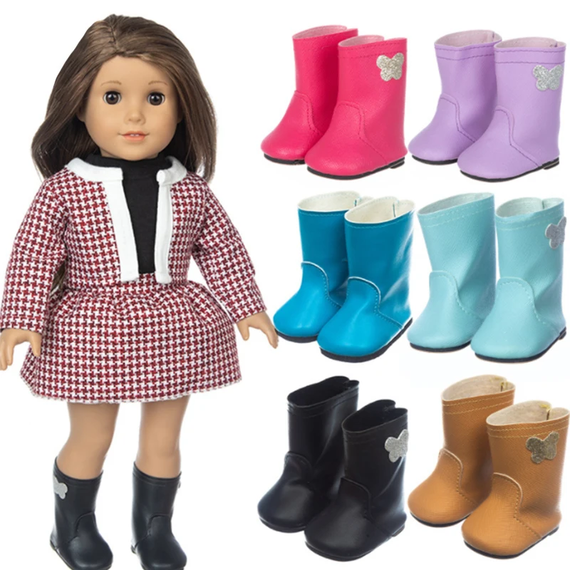 Venta caliente 18 pulgadas zapatos de muñeca accesorios American Girls Doll  45cm vestir botas de invierno zapatos de muñeca al por mayor