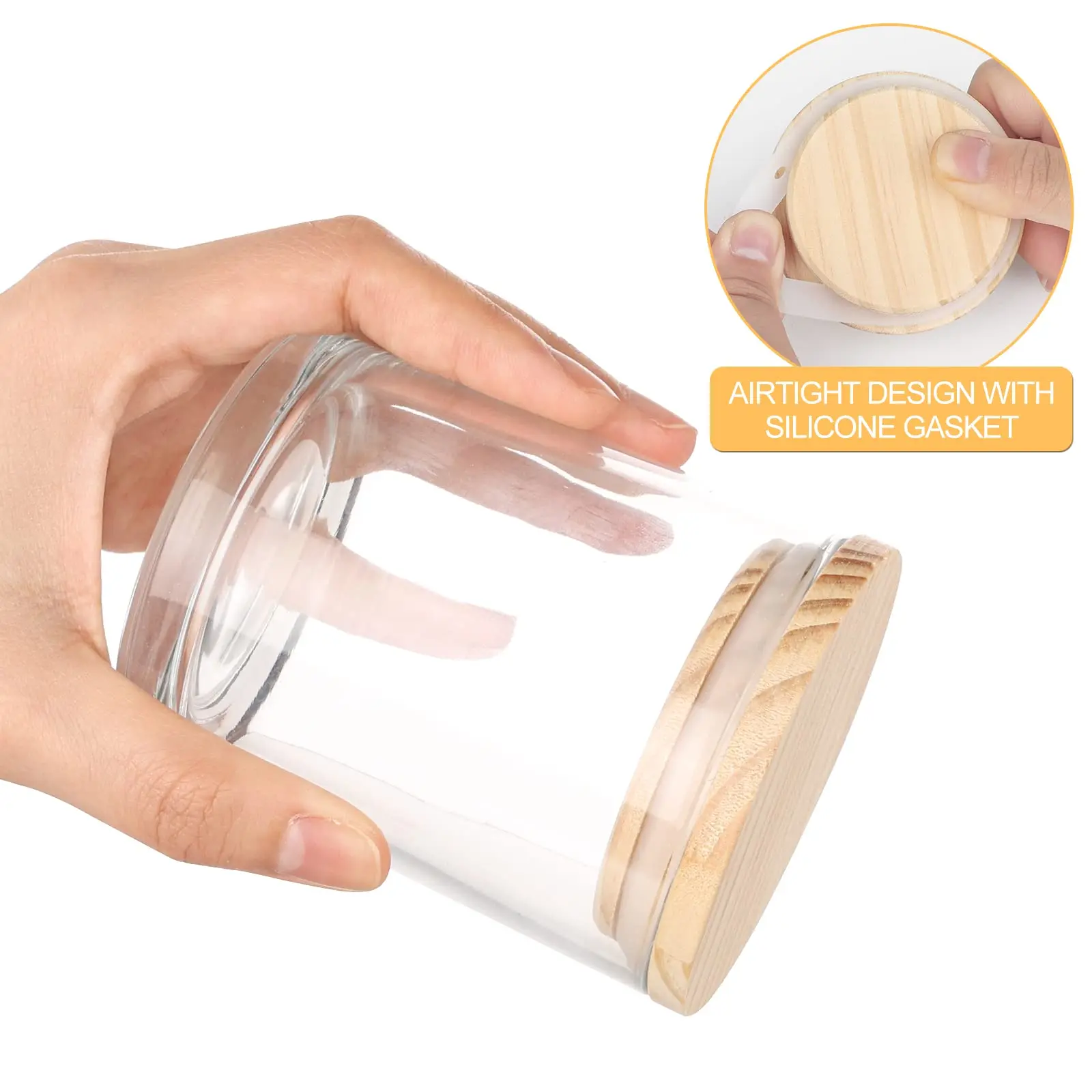 Wholesale Luxury 6oz 8oz 9oz 10oz 12oz Clear Candle Jars Vessels Glass