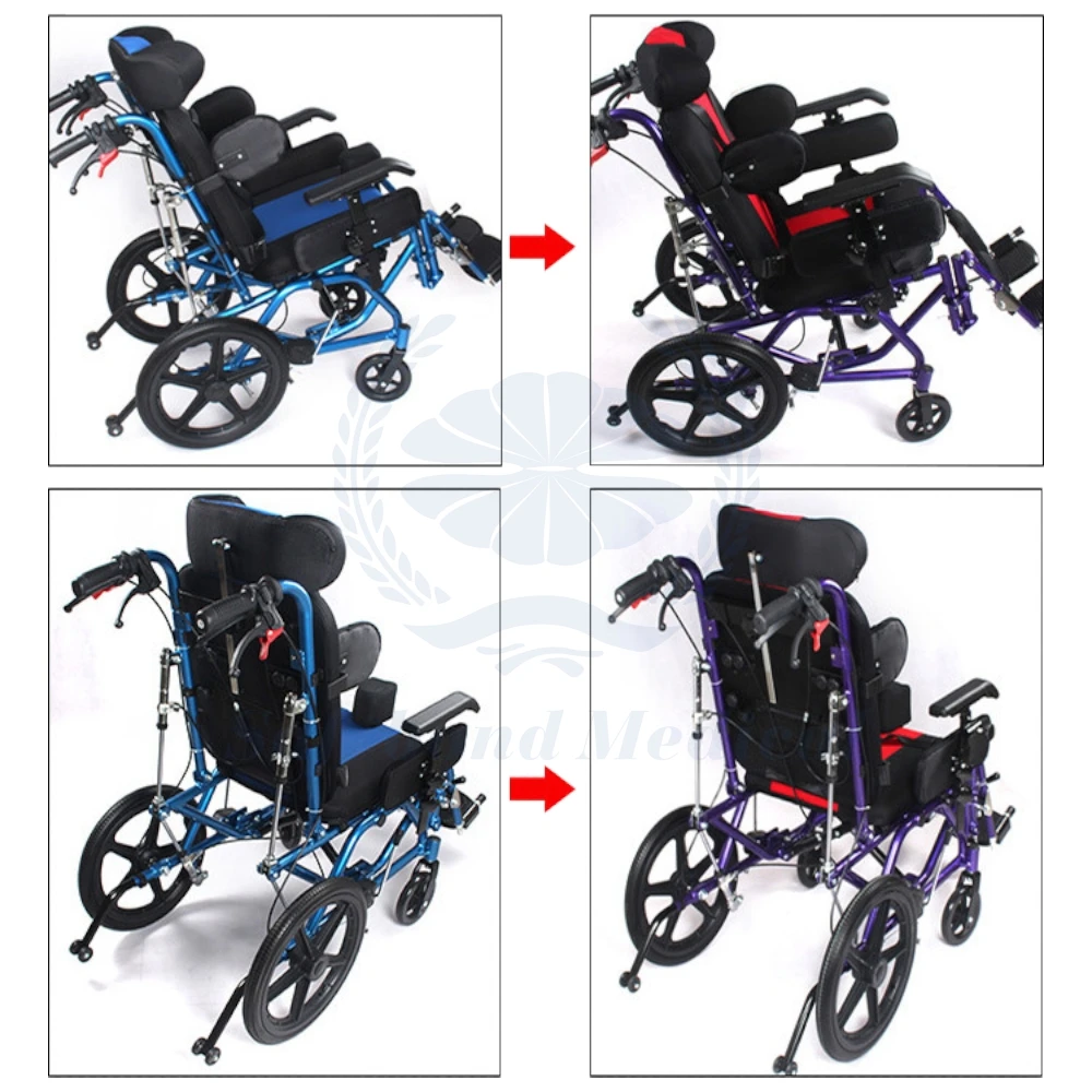 High Quality Foldable Aluminum Alloy Lightweight Wheelchair