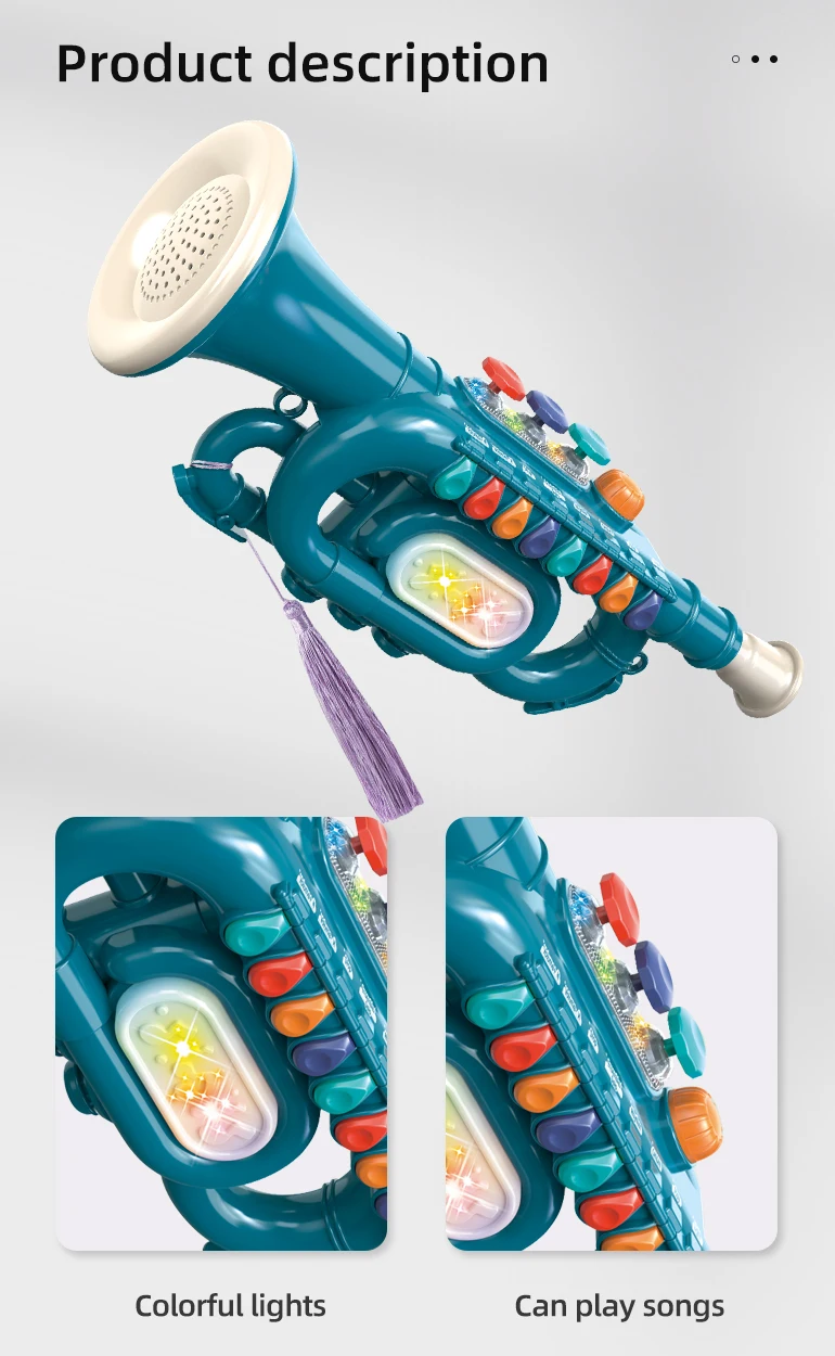 Éducation bébé instrument musique trompette jouet plastique Rattle - Chine  Jouet en plastique et jouet pour enfants prix