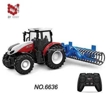 No.6636  hot selling RC farm trucks  1/24 2.4G 6CH Mini Remote control Farm tractor supply Toys for kids